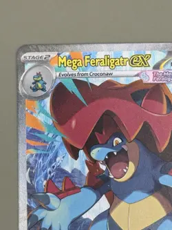 Mega Feraligatr EX 274/217 Full Art EX Holo Pokemon TCG Card - Image 4