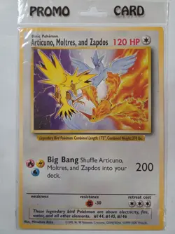 Pokemon Articuno, Moltres, and Zapdos Movie Promo & Snorlax Vmax Jumbo Card Lot - Image 1
