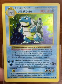 SHADOWLESS Blastoise Holo 2/102 - Base Set (1999) Rare - WOTC Pokemon Card - Image 1