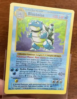 SHADOWLESS Blastoise Holo 2/102 - Base Set (1999) Rare - WOTC Pokemon Card - Image 3