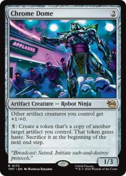 Chrome Dome - Near Mint MTG Teenage Mutant Ninja Turtles - Image 1