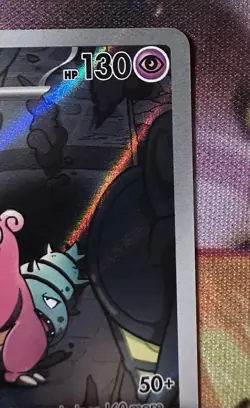 Slowbro IR Illustration Rare 090/084 Pitch Black Card in hand !! Pokemon English - Image 3