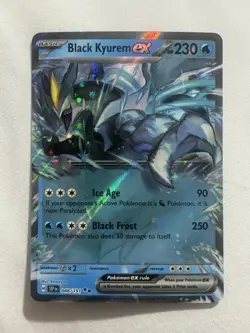 Pokemon TCG Black Kyurem EX 048/191 Surging Sparks Double Rare NM Card - Image 1