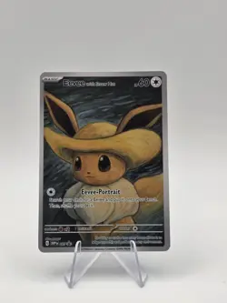 EEVEE with Straw Hat - Custom Fanart Card - Van Gogh Style - MINT - Image 1