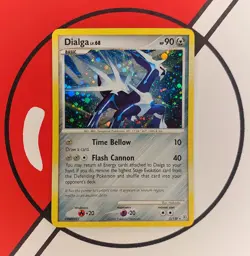 DIALGA 1/130 Holo Rare Diamond & Pearl Holobleed Pokemon Card Near Mint - Image 1