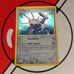 DIALGA 1/130 Holo Rare Diamond & Pearl Holobleed Pokemon Card Near Mint - Image 2