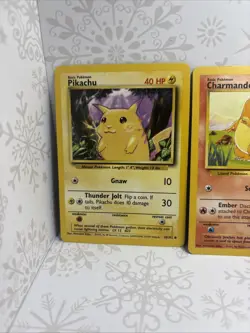 Lot Of 4 Pokemon Cards - Base Set Starters LP/MP As Pictured - Image 2