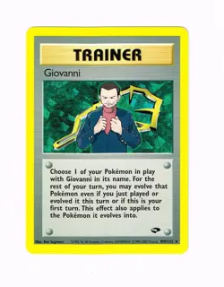 Giovanni - 104/132 - Pokemon Gym Challenge Unlimited Rare Card WOTC LP - Image 1