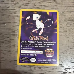 (VP) Catch Mew Promo Pokemon Card Pokemon Movie 1999 WOTC NM - Image 1
