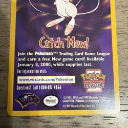 (VP) Catch Mew Promo Pokemon Card Pokemon Movie 1999 WOTC NM - Image 4