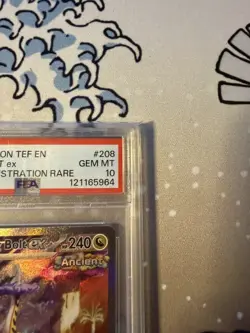 Pokemon TCG Temporal Forces Raging Bolt EX Card 208/162 PSA 10 - Image 3