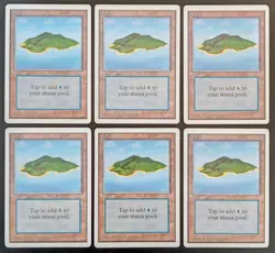 MtG - 6 x Island - Unlimited Edition - Magic the Gathering - Image 1