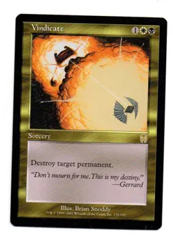 MTG Vindicate X1 Apocalypse edition rare - Image 1