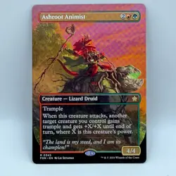 Ashroot Animist 0345 Rare Borderless MTG Foundations FDN Lizard Druid NM - Image 2