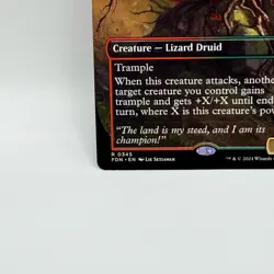 Ashroot Animist 0345 Rare Borderless MTG Foundations FDN Lizard Druid NM - Image 5