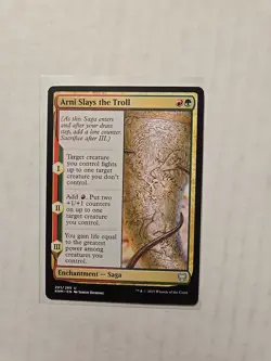 Arni Slays the Troll - Kaldheim - LP - Uncommon - Saga - Image 1