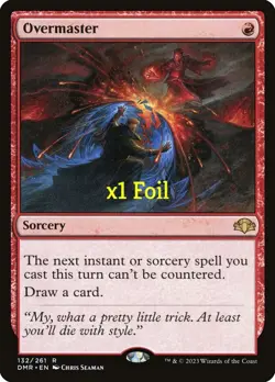 MTG Foil Dominaria Remastered DMR Overmaster MINT - Image 1