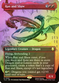 Ran and Shaw Foil Showcase Avatar: The Last Airbender NM MTG - Image 1