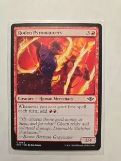 Rodeo Pyromancers - Outlaws of Thunder Junction - LP - Common - Creature - MTG - Image 1