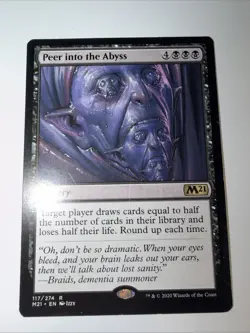 Peer into the Abyss #117 (NM) Core Set 2021 M21 Magic MTG - Image 2