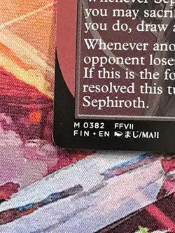 Sephiroth, Fabled SOLDIER (0382) (Borderless) - FINAL FANTASY (FIN) - EN M 0382 - Image 3