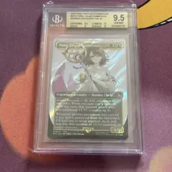 Beckett 9.5 Yuna, Grand Summoner Surge Foil 0216, MTG Final Fantasy Gem Mint - Image 1