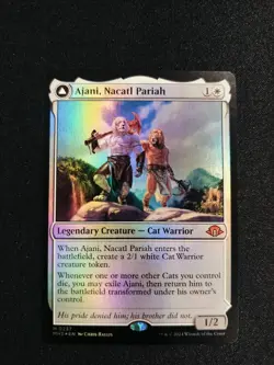 MTG Ajani, Nacatl Pariah Ajani, Nacatl Avenger Foil 0237 Modern Horizons 3 NM - Image 1