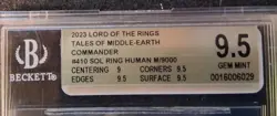 BGS 9.5 Sol Ring - Human (0410) The Lord of the Rings: Tales of Middle-Earth - Image 3
