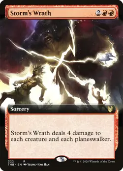 MTG Storm's Wrath Extended Art ** Theros Beyond Death ** English - Image 1
