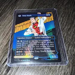 MTG Marvel Super Heroes Tony Stark/The Invincible Iron Man Comic Foil - Image 1