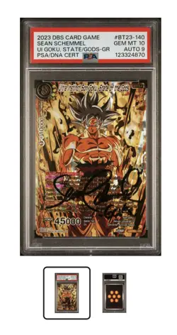 Dragon Ball Super UI Son Goku State Of The Gods PSA 10 Auto 9 God Rare - Image 1