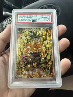 Dragon Ball Super UI Son Goku State Of The Gods PSA 10 Auto 9 God Rare - Image 2