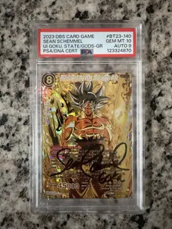 Dragon Ball Super UI Son Goku State Of The Gods PSA 10 Auto 9 God Rare - Image 3