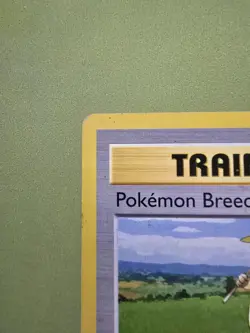Pokemon Breeder 76/102 Rare Base Set Unlimited Pokemon HP - Image 2