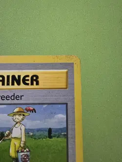 Pokemon Breeder 76/102 Rare Base Set Unlimited Pokemon HP - Image 3