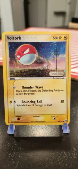 Voltorb 68/92 Legend Maker Reverse Holo 🌀SWIRL🌀 LP - Image 1
