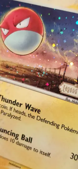 Voltorb 68/92 Legend Maker Reverse Holo 🌀SWIRL🌀 LP - Image 2