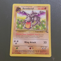 Pokemon TCG Aerodactyl 16/62 Fossil Rare Regular Unlimited English 1999 HP60 - Image 1
