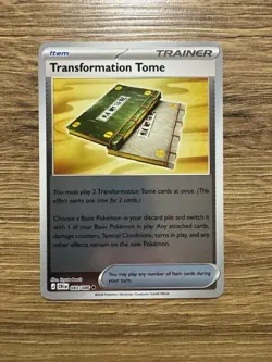 Pokemon TCG 083/086 Transformation Tome Chaos Rising Reverse Holo Near Mint - Image 1