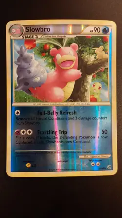 Pokemon TCG Slowbro Undaunted 38/90 Reverse Holo Uncommon - Image 1
