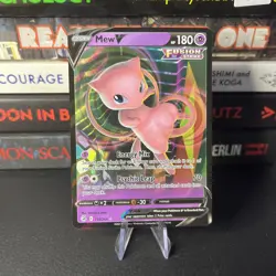 Mew v Fusion Strike Holo Card 113/264 Near Mint Condition - Image 1