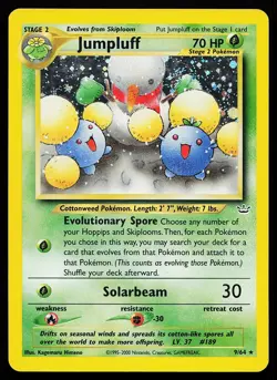 Jumpluff 9/64 Unlimited Holo Rare Neo Revelation Pokemon Card - Image 1