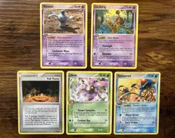 Pokemon Cards 5 Card Lot 2006 EX Legend Maker - Image 1