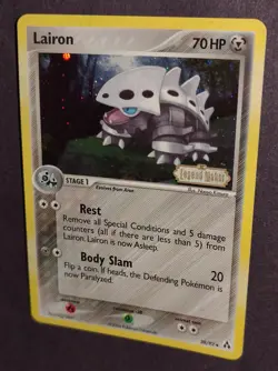 Lairon Reverse Holo STAMP - 2006 Pokemon Card EX Legend Maker 38/92 - Image 1
