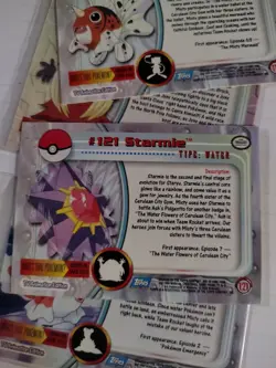 Topps Pokemon Electabuzz #125, Jynx #124 & More TV Animation 5-Card Lot - Image 2