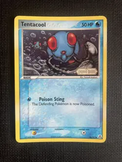 Tentacool 66/92 Stamped Reverse Holo EX Legend Maker Pokemon Card 2006 - LP - Image 1