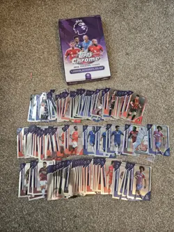 Topps Chrome Premier League Bundle Over 110 Cards - Image 1