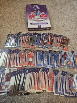 Topps Chrome Premier League Bundle Over 110 Cards - Image 4