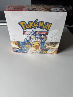 Pokemon TCG Scarlet & Violet Surging Sparks Booster Box 36 Packs w acrylic case - Image 1