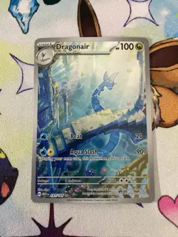 Pokemon TCG Dragonair Scarlet & Violet 151 Card 181/165 Holo Illustration - Image 1